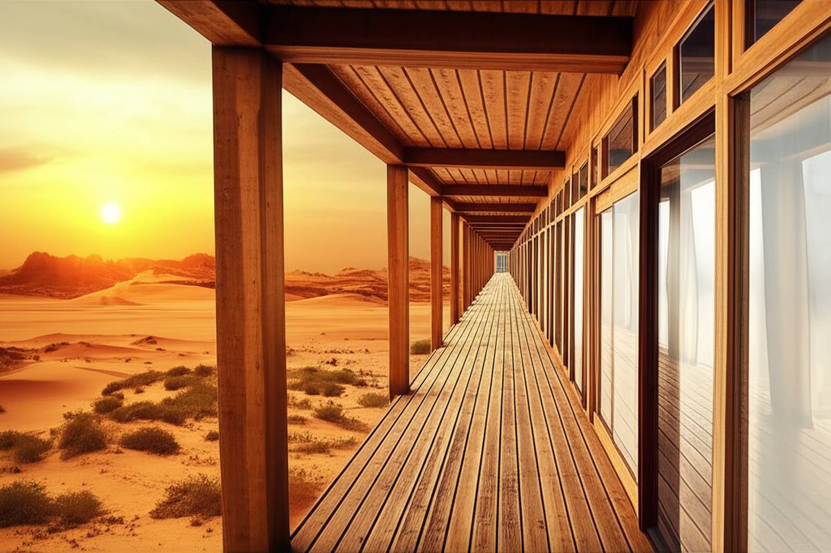 چوب در پروژه های اقلیمی ایران؛ دوام در گرمای شدید و رطوبت بالا