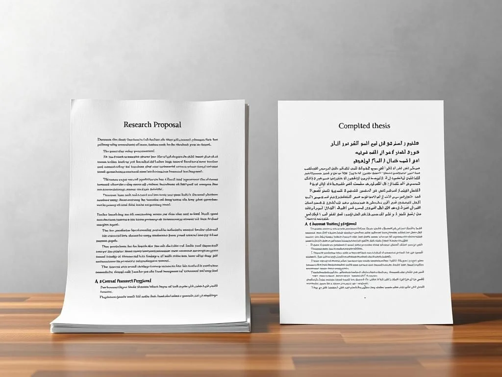 مقایسه پروپوزال و پایان نامه به لحاظ ساختار چیست؟